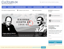 Tablet Screenshot of cultours.dk